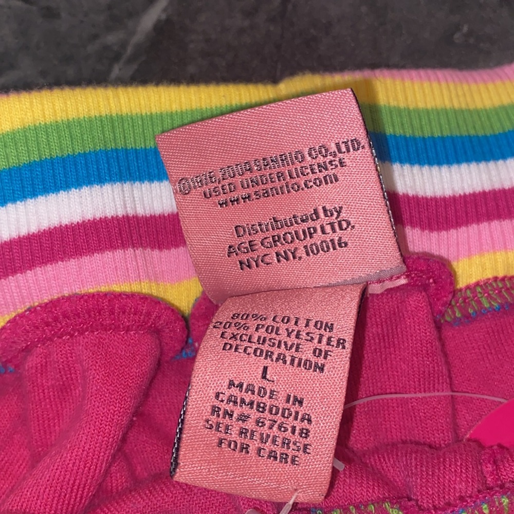 Vintage Hello Kitty 30 Years Of Friendship Velour  Pants - Picture 6 of 7